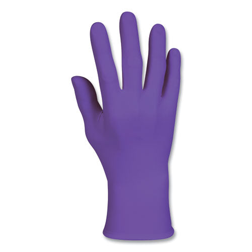 Image of Kimtech PURPLE NITRILE Exam Gloves, 242 mm Length, Small, Purple, 100/Box