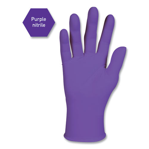 Image of Kimtech PURPLE NITRILE Exam Gloves, 242 mm Length, Small, Purple, 100/Box