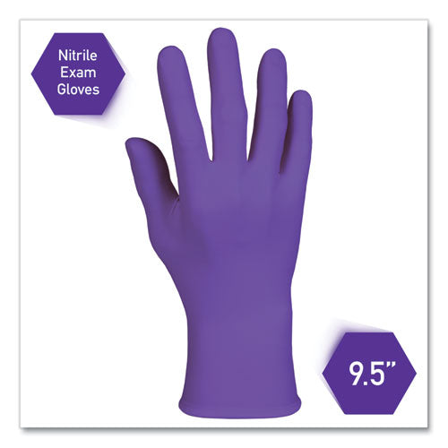 Image of Kimtech PURPLE NITRILE Exam Gloves, 242 mm Length, Small, Purple, 100/Box