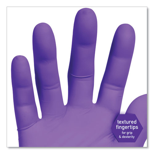 Image of Kimtech PURPLE NITRILE Exam Gloves, 242 mm Length, Small, Purple, 100/Box
