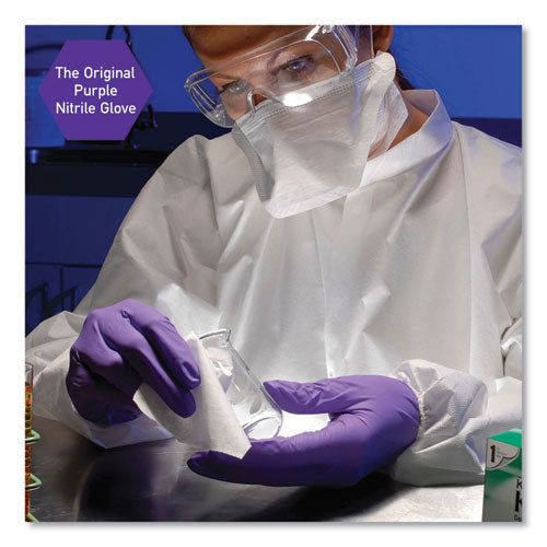 Image of Kimtech PURPLE NITRILE Exam Gloves, 242 mm Length, Small, Purple, 100/Box