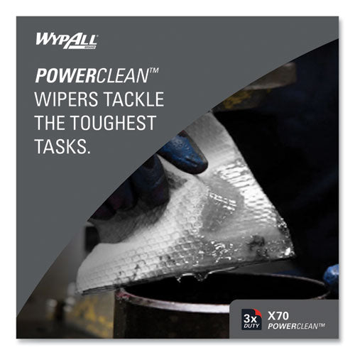 Image of WypAll® X70 Cloths, POP-UP Box, 9.13 x 16.8, White, 100/Box, 10 Boxes/Carton