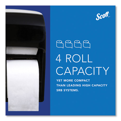 Image of Scott® Pro High Capacity Coreless SRB Tissue Dispenser, 11.25 x 6.31 x 12.75, Black