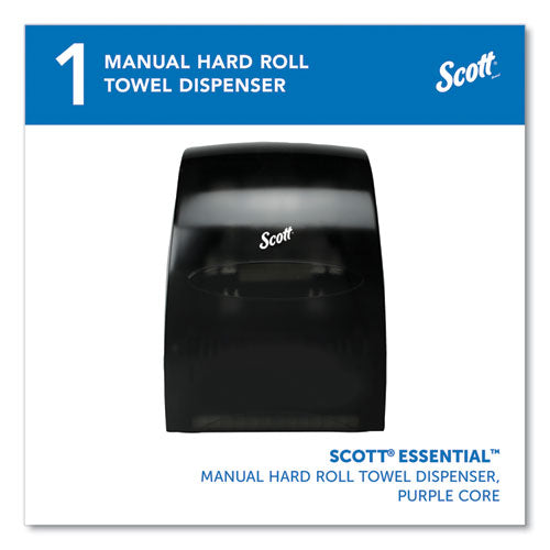 Image of Scott® Essential Manual Hard Roll Towel Dispenser, 13.06 X 11 X 16.94, Black