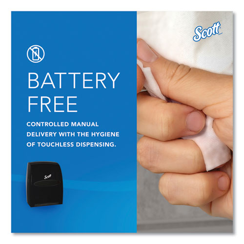 Image of Scott® Essential Manual Hard Roll Towel Dispenser, 13.06 X 11 X 16.94, Black