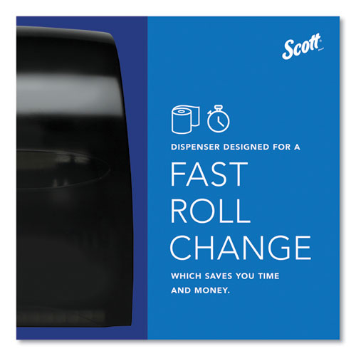 Image of Scott® Essential Manual Hard Roll Towel Dispenser, 13.06 X 11 X 16.94, Black