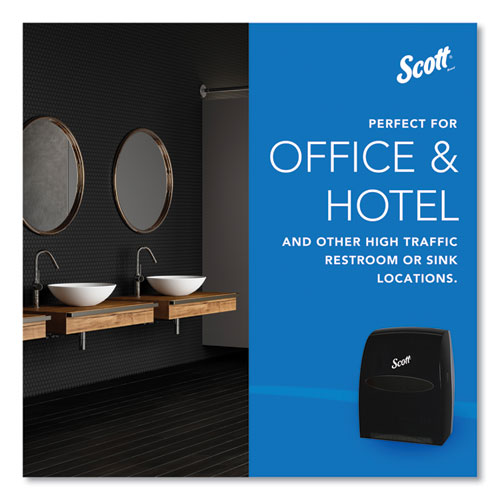 Image of Scott® Essential Manual Hard Roll Towel Dispenser, 13.06 X 11 X 16.94, Black