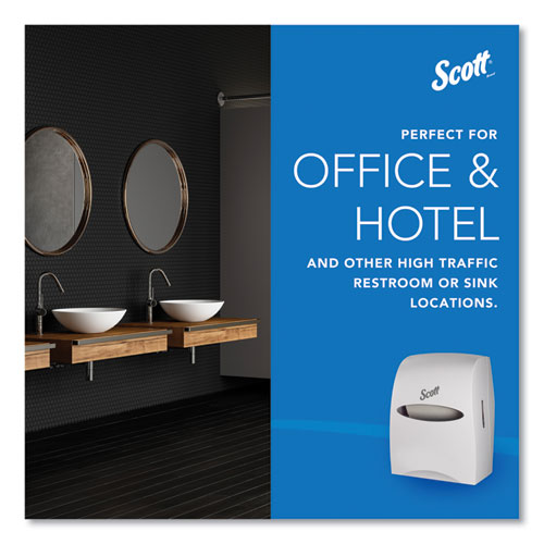 Image of Scott® Essential Manual Hard Roll Towel Dispenser, 13.06 X 11 X 16.94, White