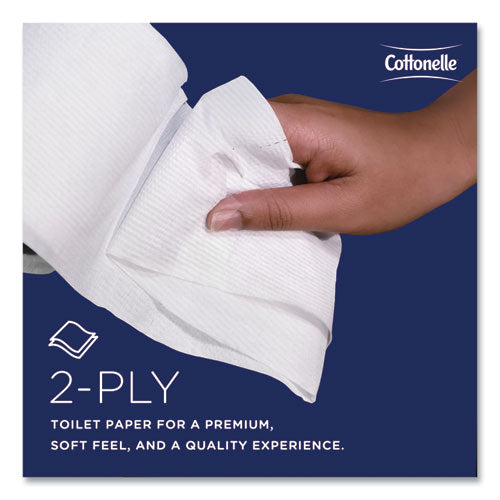 Image of Cottonelle® 2-Ply Bathroom Tissue, Septic Safe, White, 451 Sheets/Roll, 20 Rolls/Carton