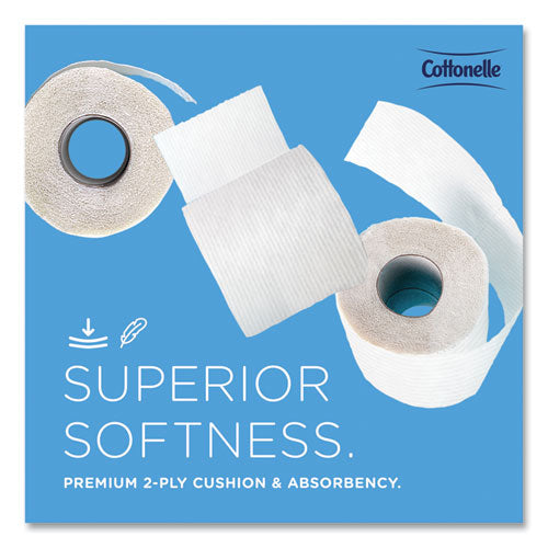 Image of Cottonelle® 2-Ply Bathroom Tissue, Septic Safe, White, 451 Sheets/Roll, 20 Rolls/Carton