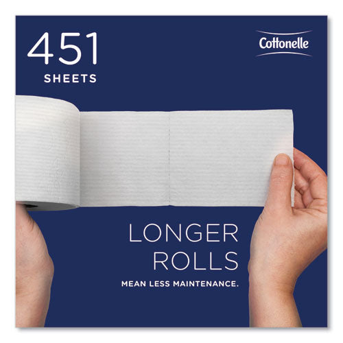 Image of Cottonelle® 2-Ply Bathroom Tissue, Septic Safe, White, 451 Sheets/Roll, 20 Rolls/Carton