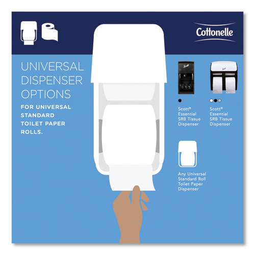 Image of Cottonelle® 2-Ply Bathroom Tissue, Septic Safe, White, 451 Sheets/Roll, 20 Rolls/Carton