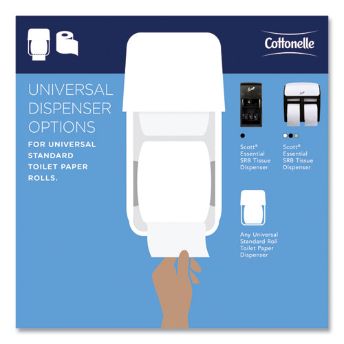 Image of Cottonelle® 2-Ply Bathroom Tissue for Business, Septic Safe, White, 451 Sheets/Roll, 60 Rolls/Carton