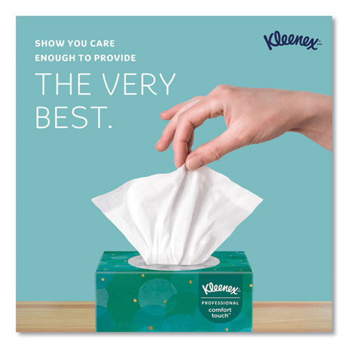 Image of Kleenex® Boutique White Facial Tissue for Business, Pop-Up Box, 2-Ply, 95 Sheets/Box, 6 Boxes/Pack