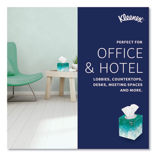 Image of Kleenex® Boutique White Facial Tissue for Business, Pop-Up Box, 2-Ply, 95 Sheets/Box, 6 Boxes/Pack