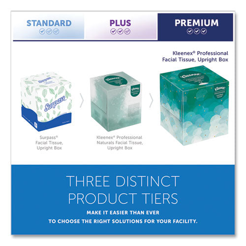 Image of Kleenex® Boutique White Facial Tissue for Business, Pop-Up Box, 2-Ply, 95 Sheets/Box, 6 Boxes/Pack, 6 Packs/Carton