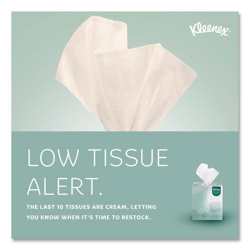Image of Kleenex® Naturals Facial Tissue for Business, BOUTIQUE POP-UP Box, 2-Ply, White, 90 Sheets/Box, 36 Boxes/Carton