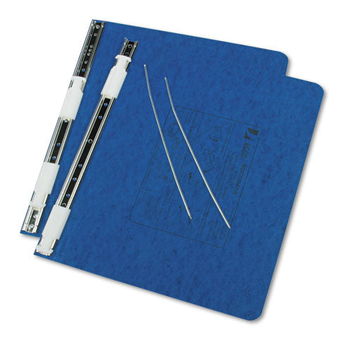 Image of ACCO Presstex Covers With Storage Hooks, 2 Posts, 6" Capacity, 12 X 8.5, Dark Blue