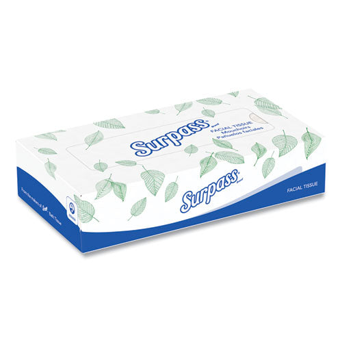 Image of Surpass® Facial Tissue for Business, 2-Ply, White,125 Sheets/Box, 60 Boxes/Carton