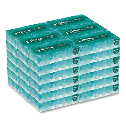 Image of Kleenex® White Facial Tissue for Business, 2-Ply, White, Pop-Up Box, 100 Sheets/Box, 36 Boxes/Carton