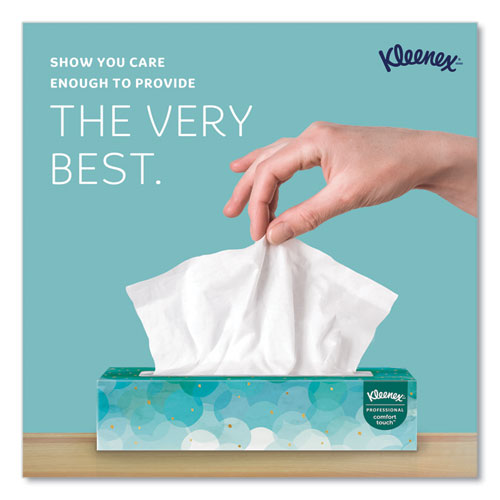 Image of Kleenex® White Facial Tissue for Business, 2-Ply, White, Pop-Up Box, 100 Sheets/Box, 36 Boxes/Carton