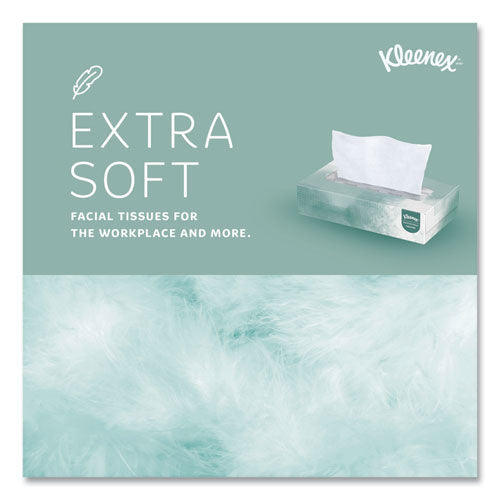 Image of Kleenex® Naturals Facial Tissue for Business, Flat Box, 2-Ply, White, 125 Sheets/Box, 48 Boxes/Carton
