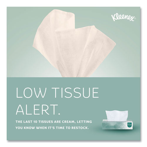 Image of Kleenex® Naturals Facial Tissue for Business, Flat Box, 2-Ply, White, 125 Sheets/Box, 48 Boxes/Carton