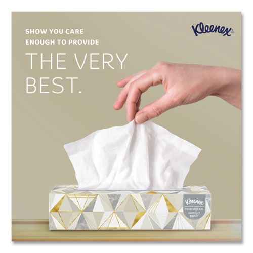 Image of Kleenex® White Facial Tissue for Business, 2-Ply, White, Pop-Up Box, 125 Sheets/Box, 48 Boxes/Carton