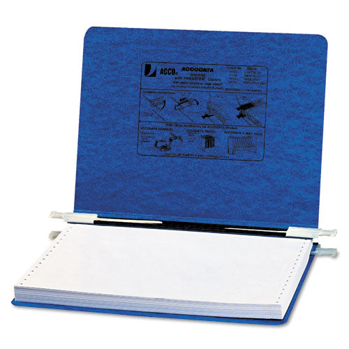 Image of ACCO Presstex Covers With Storage Hooks, 2 Posts, 6" Capacity, 12 X 8.5, Dark Blue