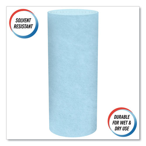Image of Scott® Pro Shop Towels, Heavy Duty, 1-Ply, 10.4 x 11, Blue, 12 Rolls/Carton