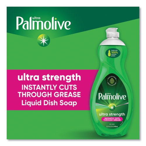 Image of Palmolive® Dishwashing Liquid, Green Scent, 32.5 oz Bottle, 9/Carton