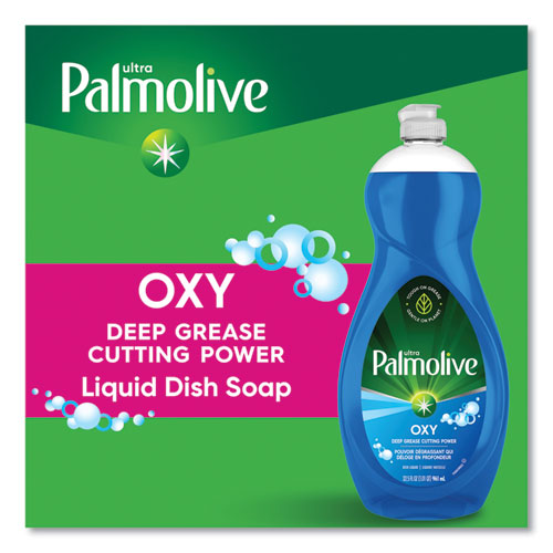 Image of Ultra Palmolive® Oxy Dishwashing Liquid, Fresh Scent, 32 oz Bottle, 9/Carton
