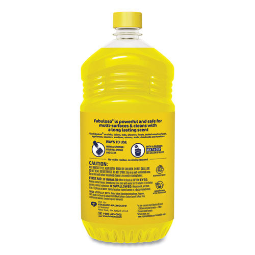 Image of Fabuloso® Multi-Use Cleaner, Refreshing Lemon Scent, 56 oz Bottle, 6/Carton