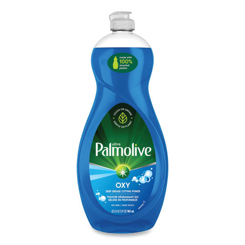 Image of Ultra Palmolive® Oxy Dishwashing Liquid, Fresh Scent, 32 oz Bottle, 9/Carton