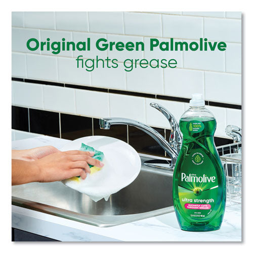 Image of Palmolive® Dishwashing Liquid, Green Scent, 32.5 oz Bottle, 9/Carton