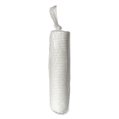 Image of Boardwalk® Hot Cup Lids, Fits 4 oz Hot Cups, Plastic, White, 1,000/Carton