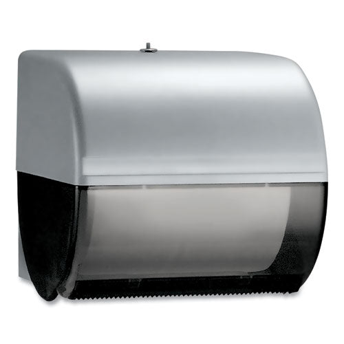 Image of Kimberly-Clark Professional Omni Roll Towel Dispenser, 10.5 X 10 X 10, Smoke/gray