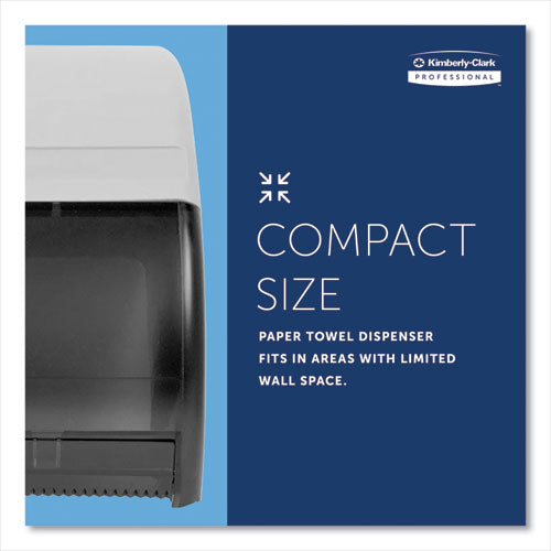 Image of Kimberly-Clark Professional Omni Roll Towel Dispenser, 10.5 X 10 X 10, Smoke/gray