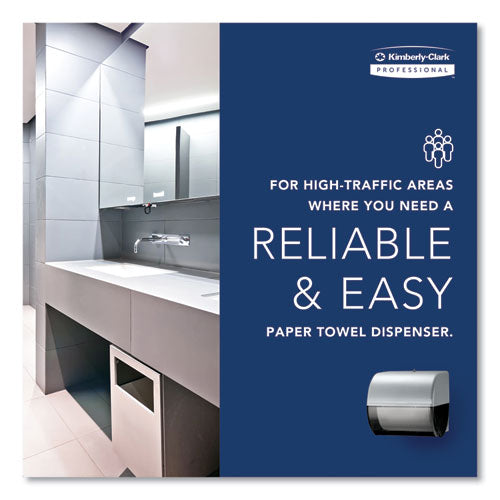 Image of Kimberly-Clark Professional Omni Roll Towel Dispenser, 10.5 X 10 X 10, Smoke/gray
