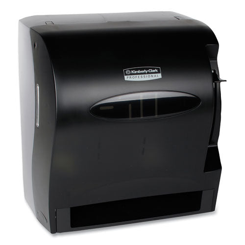 Image of Kimberly-Clark Professional Lev-R-Matic Roll Towel Dispenser, 13.3 X 9.8 X 13.5, Smoke