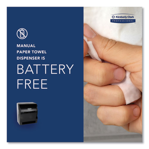 Image of Kimberly-Clark Professional Lev-R-Matic Roll Towel Dispenser, 13.3 X 9.8 X 13.5, Smoke