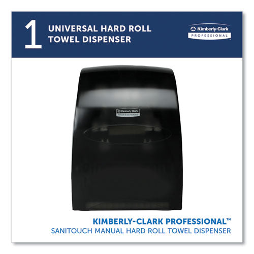 Image of Kimberly-Clark Professional Sanitouch Hard Roll Towel Disp, 12.63 X 10.2 X 16.13, Smoke
