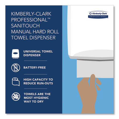 Image of Kimberly-Clark Professional Sanitouch Hard Roll Towel Disp, 12.63 X 10.2 X 16.13, Smoke