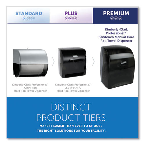 Image of Kimberly-Clark Professional Sanitouch Hard Roll Towel Disp, 12.63 X 10.2 X 16.13, Smoke