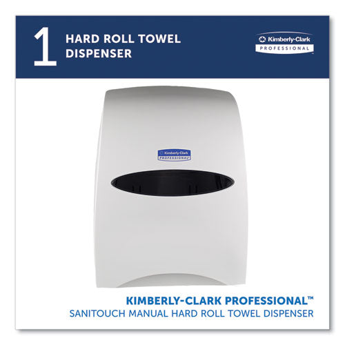 Image of Kimberly-Clark Professional Sanitouch Hard Roll Towel Dispenser, 12.63 X 10.2 X 16.13, White