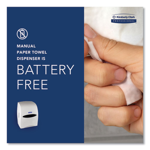 Image of Kimberly-Clark Professional Sanitouch Hard Roll Towel Dispenser, 12.63 X 10.2 X 16.13, White