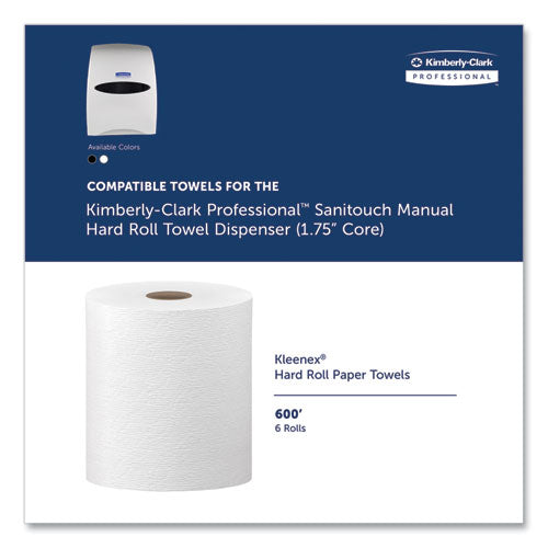 Image of Kimberly-Clark Professional Sanitouch Hard Roll Towel Dispenser, 12.63 X 10.2 X 16.13, White