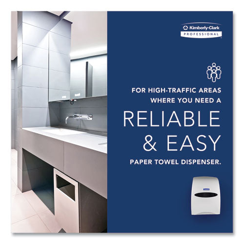 Image of Kimberly-Clark Professional Sanitouch Hard Roll Towel Dispenser, 12.63 X 10.2 X 16.13, White
