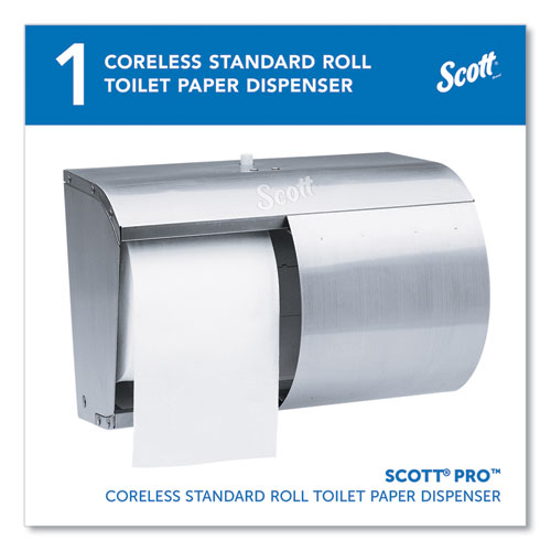 Image of Scott® Pro Coreless SRB Tissue Dispenser, 10.13 x 6.4 x 7, Stainless Steel