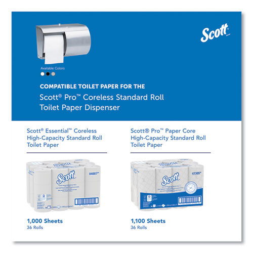 Image of Scott® Pro Coreless SRB Tissue Dispenser, 10.13 x 6.4 x 7, Stainless Steel